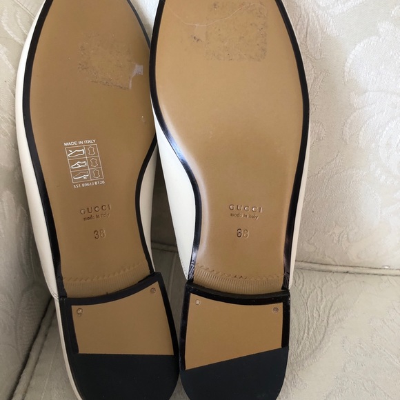 Gucci PRINCETOWN mules white soft leather slippers - Picture 9 of 9
